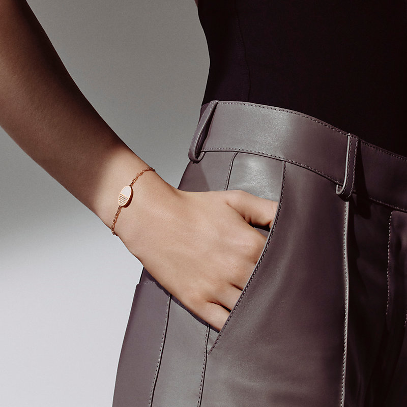 Chaine d'ancre Verso bracelet - Rose gold | Hermès USA